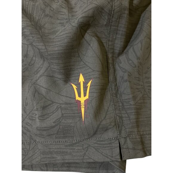Arizona State Sun Devils Gray Large Swim Shorts Colosseum Beach Vaca Mens Large - Picture 3 of 6